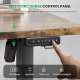 SIAGO Electric Standing Desk Adjustable - 48 x 24 Inch Sit Stand up Desk with 0.8 Inch Thick Tabletop