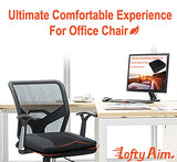Lofty Aim Car Seat Cushion, Comfort Memory Foam Car Cushions for Driving - Sciatica & Lower Back Pain Relief - Black