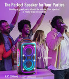 VUOPAX Portable Bluetooth Speaker, 240W Peak Powerful Loud Sound Party Speakers Bluetooth Wireless, Bass Boost,24H Playtime,Fast Charge,RGB Lights,TWS,IP65 Waterproof Outdoor Speaker for Party, Beach