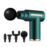 Lancai Massage Gun for Body, Percussion Deep Tissue Massage Gun with LCD Screen and 4 Massage Heads, Fascia Gun to Relieve Muscle Pain (Green)