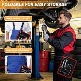 Flexible Magnetic Tool Mat,40 LBS Magnetic pad with Magnetic picker,Circular hanging hole&Carabiner Hook,Storage Organizer for Auto, Motorcycle,Electronic Assembly, DIY, Garage Workshop,12.6" x 9.76"