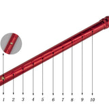 Lightweight Foldable Forearm Crutch, Aluminum Walking Stick,Height Adjustable, Ergonomic Handle with Comfortable Grip 2ZG-02BM (Red)
