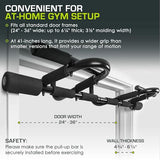 ProsourceFit Multi-Grip Chin-Up/Pull-Up Bar, Heavy Duty Doorway Trainer for Home Gym