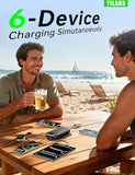 Portable Charger,50000mAh Power Bank Built-in Cable, 22.5W PD USB C In & Out Fast Charging, External Battery Pack with 6 Output & 2 Input, Travel Camping Essential for iPhone 17/16/15/14/13/12,Android