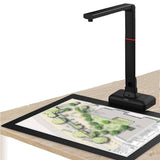 Overhead Scanner, 23MP Large Format Camera for Books and Documents, Automatic Page Smoothing, OCR Text Recognition, Compatible with Windows & Mac