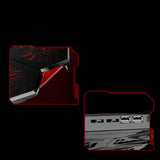 KMWHPJN Laptop Cooling Pad, Portable Utral Slim Fan Cooler with Quite Fans, LED Lights, Shield Holders (Black-2 Fans)
