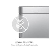 simplehuman Compost Caddy, Detachable and Countertop Bin, 4 Liter / 1.06 Gallon, Brushed Stainless Steel