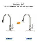 DAYONE Touchless Kitchen Sink Faucet with Soap Dispenser and Pull Down Sprayer, Stainless Steel High Arc Motion Sensor Touch Faucet for Kitchen Sink Smart Hands-Free Single Handle, Brushed Nickel