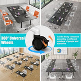 Modular Conference Table,Folding Conference Room Table with Wheels