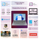 Lenovo 15.6" Essential Everyday Laptop, 2026 Edition, 8GB DDR5 128GB SSD