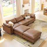 127" Super Large Sectional Couches for Living Room, Modular Cloud Couch Sectional Sofa