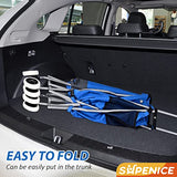 Shopping Carts for Groceries Foldable Rolling Trolley with 360° Double Front Swivel Wheels Waterproof