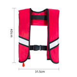 Snorkel Vest, Portable Inflatable Swim Vest Jackets for Snorkeling Swimming Diving Safety,Manual Inflatable Men's Women's Adjustable Vest for Swimming Fishing Outdoor Water Sports (330LB)(Black)