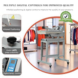 16x24 Inch Heat Press, 110V 2000W High Pressure Clamshell Heat Press Machine for T-Shirt