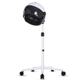 Hooded Hair Dryer, Professional Hood Dryer on Wheels, Sit Under Dryer, Standing Hair Dryer, White