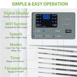10,000 BTU WiFi Window Air Conditioner, Smart Window AC Unit with Remote