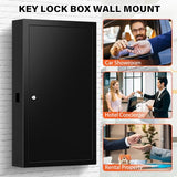 225 Keys Key Lock Box Wall Mount with Additional 16 Side Hooks and Key Tags
