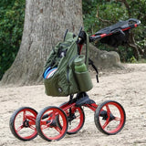 Bag Boy Quad XL Disc Golf 4 Wheel Push Cart Bag Boy