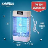 Flowtron Indoor Bug Zapper | Electric Fly & Insect Killer with 120W UV Light, Pheromone Lure Attractant, Shock Kill Grid & Reflector Panels | 2000 Sq Ft for Kitchen, Restaurant & Barn, UL Certified