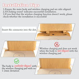 Sunrise Alarm Clock with Wireless Charging Desk Touch Lamp 3 Level Dimmable Wake-up Light Bedside Lamps for Bedroom Living Room