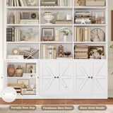 71" Wide 6 Tier Book Shelf with 18 Storage Shelves, Large Wooden Bookshelves, Tall Bookcase for Office,
