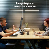 LED Desk Lamp for Home Office, 24W Computer Desk Light with Remote Control, Bright Table Lamp with Clamp