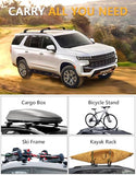 Tuyoung 330lb Roof Rack Cross Bars Compatible with 2021 2022 2023 2024 2025 2026 Chevy Tahoe & Suburban, GMC Yukon XL, Cadillac Escalade ESV, Chevrolet LockableAluminum Black Crossbar Carrier Luggage