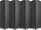Sorbus 8 Panel Room Divider 6 ft. Tall - Privacy Screen, Extra Wide Double Hinged Panels