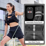 Weighted Vest for Men Women, No-Bounce 6LB 8LB 12LB 16LB 20LB 25LB 30LB Weights Vest with Adjustable Buckles & Reflective Stripes | Weight Vest for Walking Running Hiking Workout