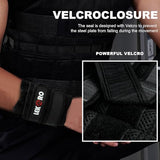 Ankle Weights Wrist Weights for Men Women, 1 Pair Adjustable Removable Steel Weighted Plates Arm Leg Weights for Walking Running