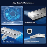 12-in-1 TB5 Docking Station with 120Gbps Max Transfer, 140W PD, 2.5G Ethernet, 4X USB-A 3.2 Gen 2, SD4.0, for Windows 11