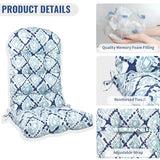 TWLEAR Indoor/Outdoor Adirondack Chair Cushions 44 x 19 x 4 Inch
