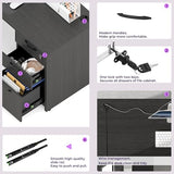 66.93'' L Shaped Executive Standing Desk with Pre-Assembled Frame & Lockable Cabinets