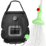 NODG 5 Gallons/20L Portable Solar Shower Bag Solar Heating Shower Bag with Removable Hose On-Off Switchable Shower Head for Camping Beach Swimming Outdoor Activities Traveling Hiking Cycling Picnic
