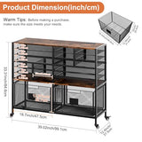 EasyPAG Rolling Cart with 2 Storage Drawer, Under Desk Filling Cabinet with Mail Sorter