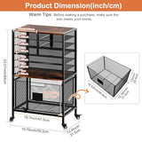 Rolling Cart with Storage Drawer, Under Desk Filling Cabinet with Mail Sorter