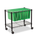 Alera ALEFW601424BL Single-Tier Rolling File Cart