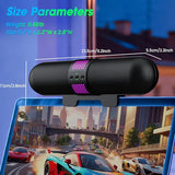 Computer Speaker, Bluetooth 5.3/Wired USB A/C Connection, 6 RGB Light Modes
