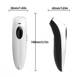 Bluetooth Wireless Handheld Barcode Scanner with Base 2.4G Wireless+USB Wired 1D 2D Barcode Scanner QR PDF417 Data Matrix UPC Rechargeable Bar Code Scanner for Laptops/PC/Android/Apple iOS