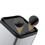 inless Steel Open Top Trash Can, 8L/15L/20L/25L/30L - Recycling Bin for Kitchen, Bathroom, Living Room, Bedroom, Office - Waste Basket