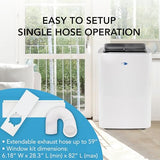 Whynter Portable Air Conditioner 12,000 BTU with Dehumidifier, Cooling Fan & Smart Wi-Fi for 450 Sq Ft Rooms, Includes AC Unit Window Kit, ARC-0850XP (8,000 BTU SACC), White