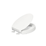 KOHLER 25875-0 Hyten 3" Height, Elevated Soft Close Elongated Toilet Seat, Contoured Seat with Grip-Tight Bumpers, Quick-Attach Hardware, No Slam Toilet Seat, White