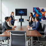 Yescom Rolling TV Stand Mobile TV Laptop Cart for 32" to 65" LCD LED Screen TVs Office Lecture