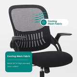Sweetcrispy Home Office Managerial Executive Chair, Ergonomic Mesh Adjustable Swivel Mid-Back Chair