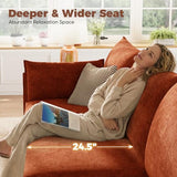 Oversized Modular Sectional Sofa, Large 9 Seater L Shaped Couch with Storage Ottoman with Reversible Chaise Deep Seat for Living Room