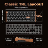 Keychron K8 HE TKL Hall Effect Wireless Mechanical Keyboard, Magnetic Hot-Swappable Switches