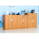 b89PvQuQt Office Cabinet Multifunctional Office File Cabinet with Lock Large Capacity Three-Drawer Data Storage 1 Iron Household(Natural)