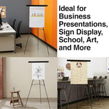 Staples Tri-Lite Display Easel, Black Steel