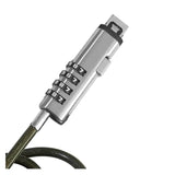 USB Interface Lock Laptop Security Cable Numeric Password Alloy Lock Anti Theft Computer Padlock Adjustable Length 360