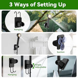 New Gen Portable Camping Shower with Heater & Foldable Bucket, Long-Lasting 6000mAh Rechargeable Camp Shower with Showerhead & Sprayer,Upgraded Pressure,5 Modes,Outdoor Camp Pump for Hiking,Travel,Pet